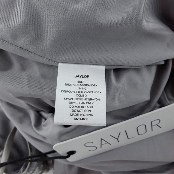 SAYLOR Peggie Silver Sequins Midi Dress Size L - Picture 7 of 7